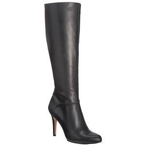 INC International Concept Taisa Black Stiletto Heel Knee-High Boots US 9